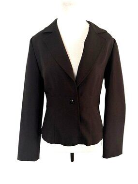 Star City Black 1-Button Blazer Jacket Tailored Fit Small